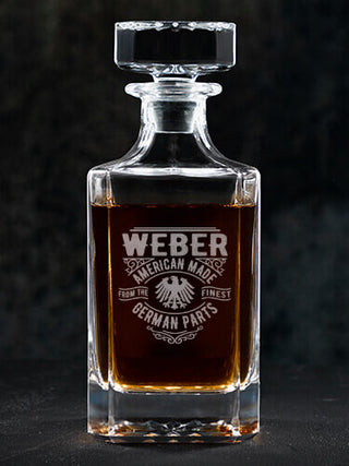 German Parts : Whiskey Decanter - Engraved