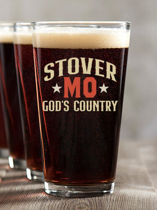 God's Country : Pint Glasses - Color Printed