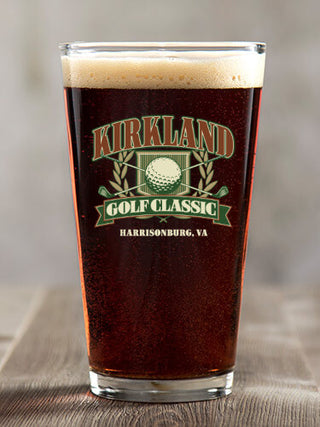 Golf Classic : Pint Glasses - Color Printed