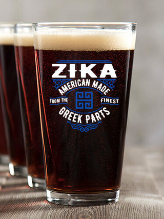 Greek Parts : Pint Glasses - Color Printed