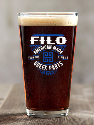 Greek Parts : Pint Glasses - Color Printed