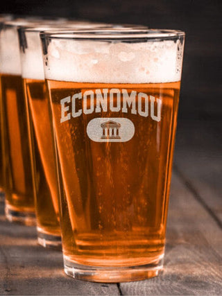 Greek Varsity : Pint Glasses - Engraved