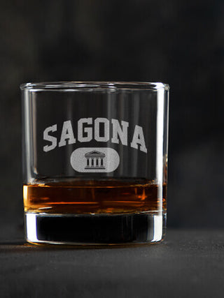 Greek Varsity : Rocks Glasses - Engraved