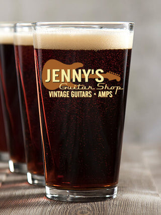 Guitar Shop : Pint Glasses - Color Printed