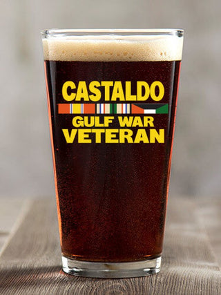 Gulf War Veteran : Pint Glasses - Color Printed