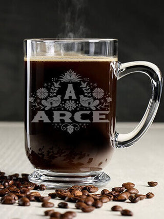 Hispanic Monogram : Coffee Mugs - Engraved