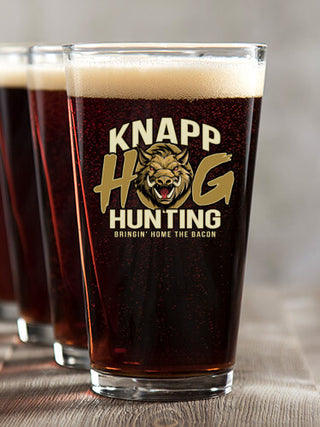 Hog Hunting : Pint Glasses - Color Printed