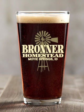 Homestead : Pint Glasses - Color Printed