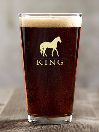 Horse : Pint Glasses - Color Printed