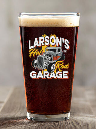 Hot Rod Garage BP : Pint Glasses - Color Printed