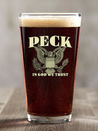 In God We Trust : Pint Glasses - Color Printed
