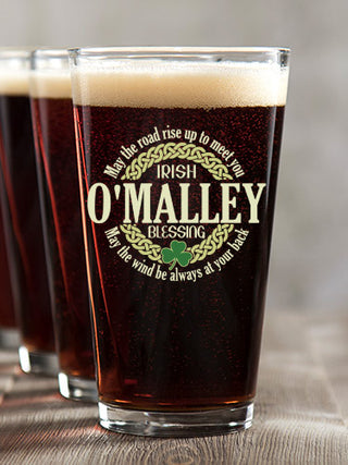 Irish Blessing : Pint Glasses - Color Printed