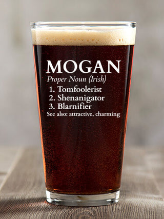 Irish Definition : Pint Glasses - Color Printed