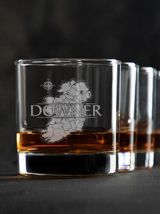 Irish Heritage : Rocks Glasses - Engraved