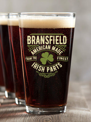 Irish Parts : Pint Glasses - Color Printed
