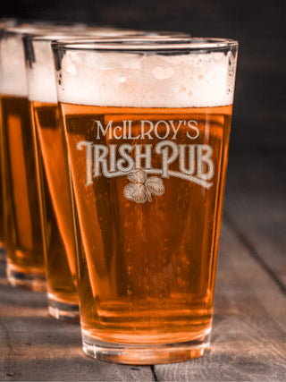 Irish Pub : Pint Glasses - Engraved