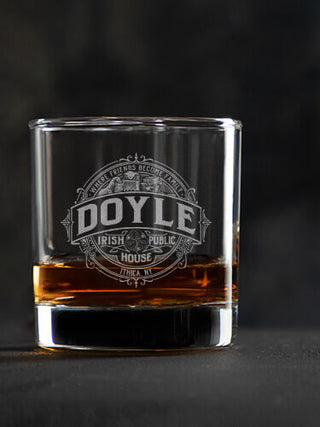Irish Public House : Rocks Glasses - Engraved