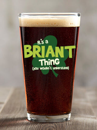 Irish Thing : Pint Glasses - Color Printed