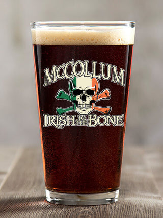 Irish to the Bone : Pint Glasses - Color Printed