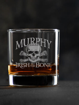 Irish to the Bone : Rocks Glasses - Engraved