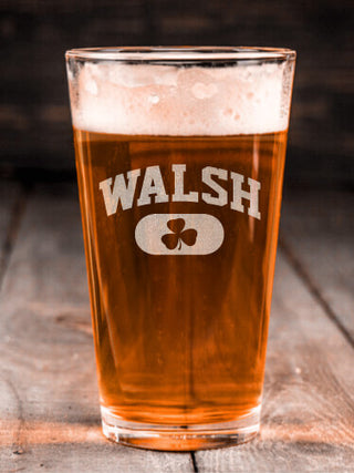 Irish Varsity : Pint Glasses - Engraved