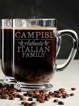 Italian Family : Coffee Mugs - Engraved