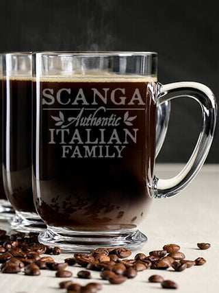 Italian Family : Coffee Mugs - Engraved