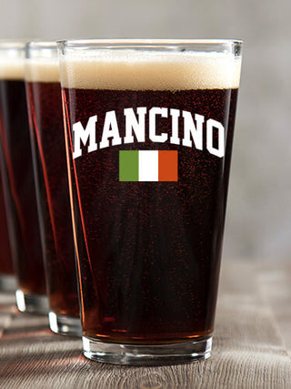 Italian Flag Varsity : Pint Glasses - Color Printed