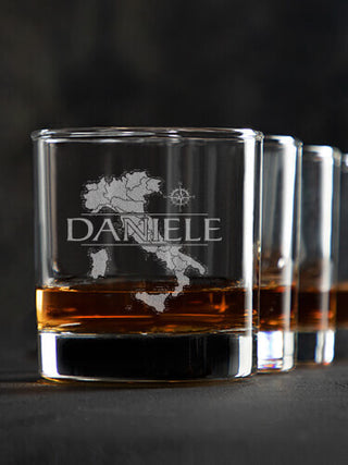 Italian Heritage : Rocks Glasses - Engraved