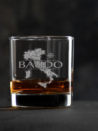 Italian Heritage : Rocks Glasses - Engraved