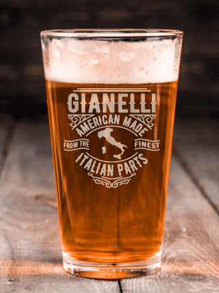 Italian Parts : Pint Glasses - Engraved
