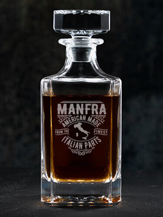Italian Parts : Whiskey Decanter - Engraved