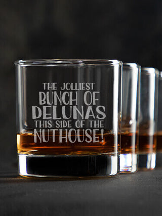 Jolliest Bunch : Rocks Glasses - Engraved