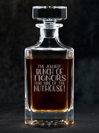 Jolliest Bunch : Whiskey Decanter - Engraved