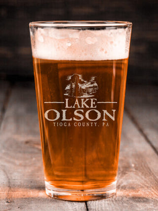 Lake : Pint Glasses - Engraved