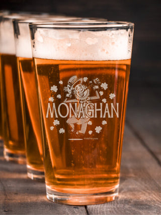 Leprechaun : Pint Glasses - Engraved