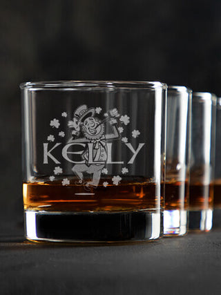 Leprechaun : Rocks Glasses - Engraved