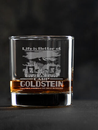 Life Is Better : Rocks Glasses - Engraved