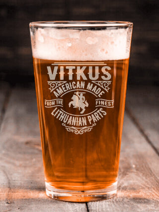 Lithuanian Parts : Pint Glasses - Engraved
