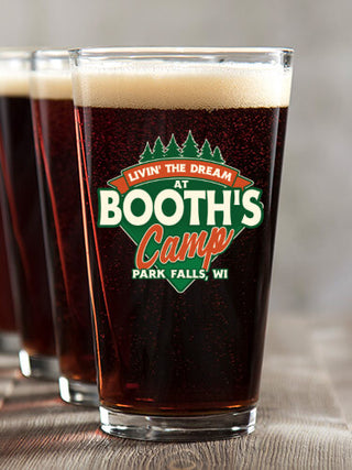 Livin' The Dream Camp : Pint Glasses - Color Printed