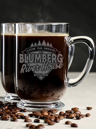 Livin' The Dream River House : Coffee Mugs - Engraved