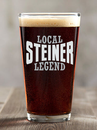 Local Legend : Pint Glasses - Color Printed