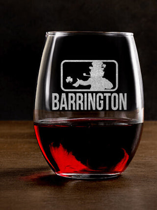 Major League Irish : Stemless Wine Glasses - Engraved