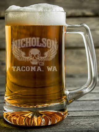 Motorcycle Club : Beer Mugs - Engraved