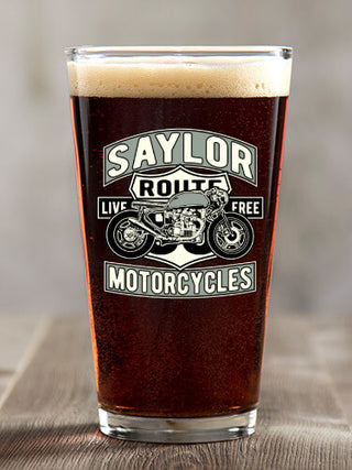 Motorcycles : Pint Glasses - Color Printed