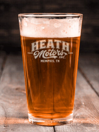 Motors : Pint Glasses - Engraved