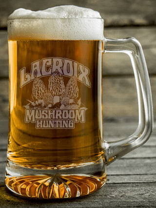Mushroom Hunting : Beer Mugs - Engraved