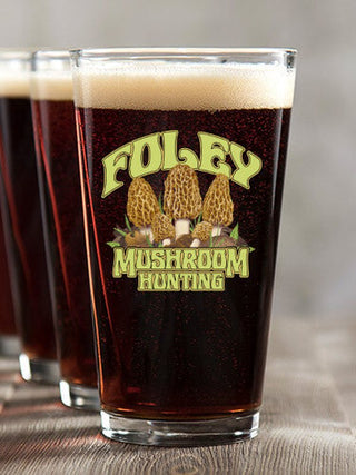 Mushroom Hunting : Pint Glasses - Color Printed