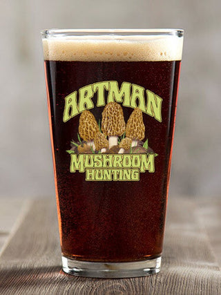 Mushroom Hunting : Pint Glasses - Color Printed