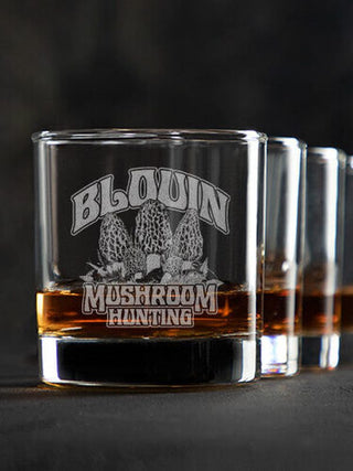 Mushroom Hunting : Rocks Glasses - Engraved